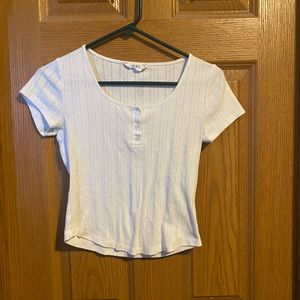 Pink rose crop top